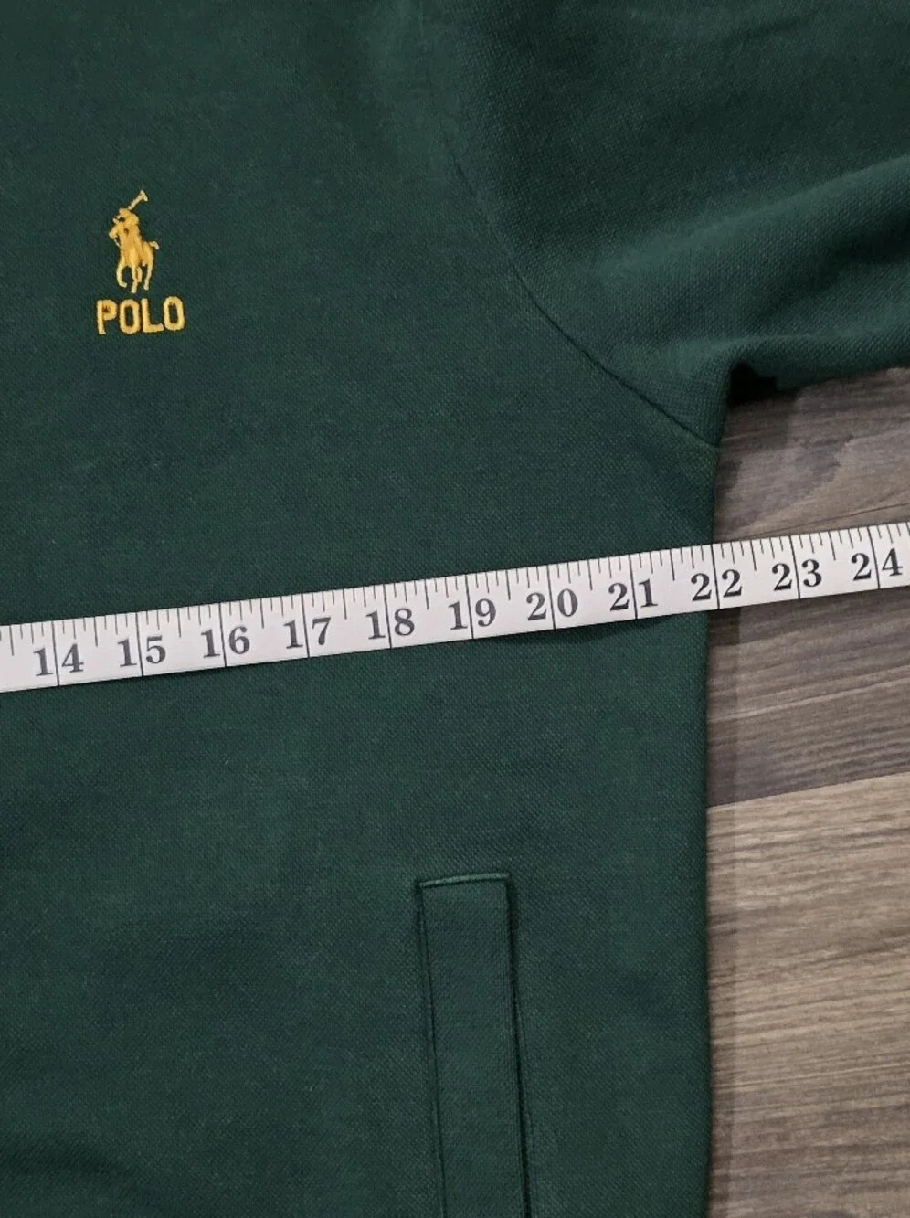 Polo Ralph Lauren Jacket Men Medium Green Double Knit Mesh Track Colorblock